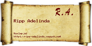 Ripp Adelinda névjegykártya
